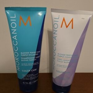 Moroccanoil Blonde Perfecting Purple Shampoo and Conditioner